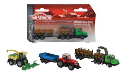 MAJORETTE Pojazdy farmerskie małe 3 rodz., cena za 1szt