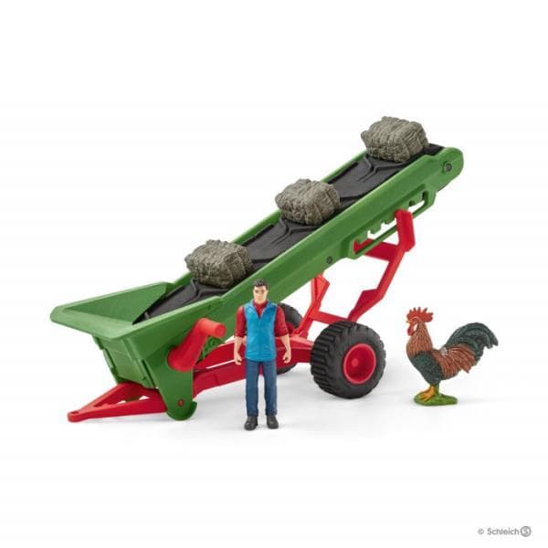 Schleich 42377 Farmer z taśmociągiem na siano
