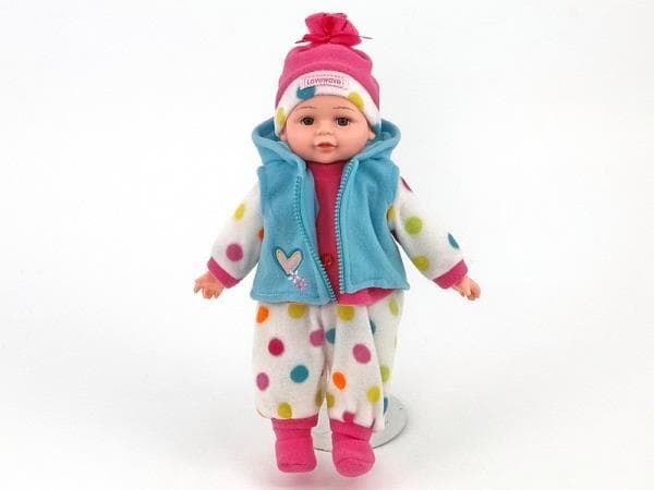 Lalka bobas z polskim dźwiękiem 35cm w worku 417731