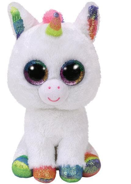TY BEANIE BOOS white unicorn Pixy 24cm 37157