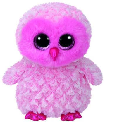 TY BEANIE BOOS TWIGGY - różowa sowa 24cm 37158