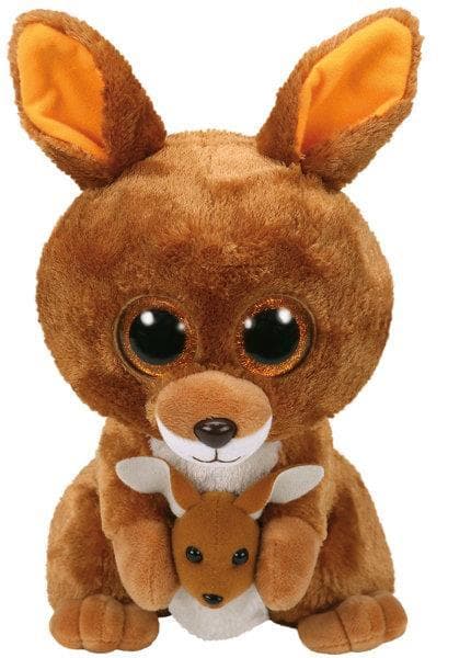 TY BEANIE BOOS - brown kangaroo Kipper 24cm 37160