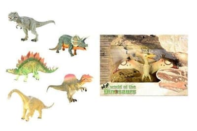 TOI TOYS Epoka Dinozaurów Dinozaur w kartoniku, 6 wzorów, mix 37024