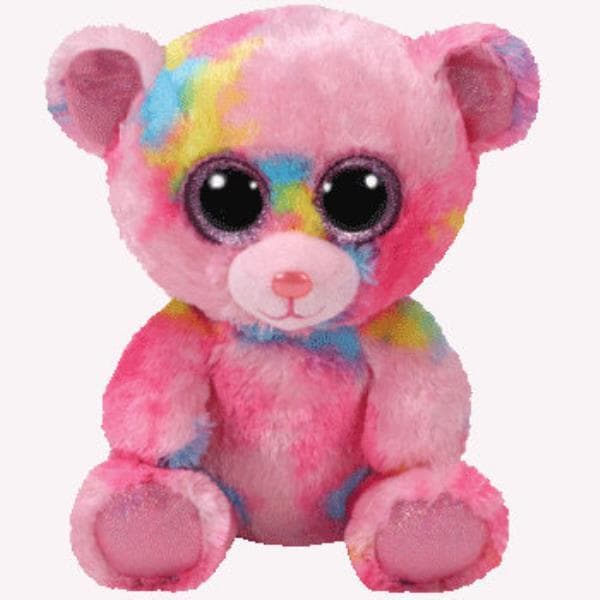 TY BEANIE BOOS FRANKY - rainbow teddy bear 24cm YOU 36420
