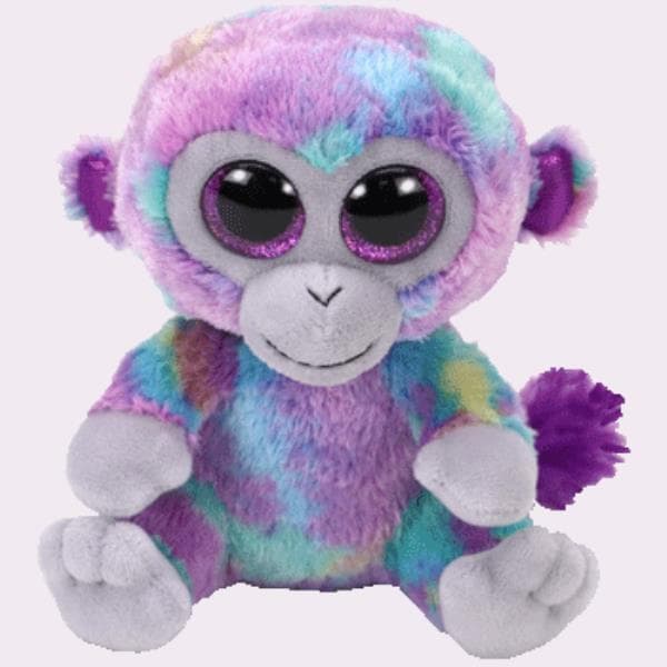 TY BEANIE BOOS ZURI - colored monkey 24 cm 36419