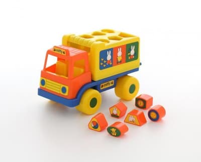 Polesie 64394 Logiczna ciężarówka "Miffy" z 6 klockami Nr1 w siatce