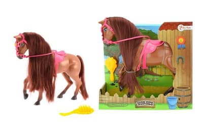 TOI-TOYS 6060C Duży koń w kolorze brązowym