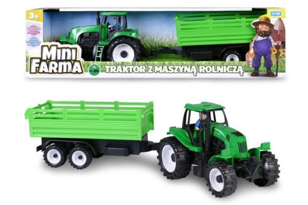 Tractor with agricultural machine in a box 143823