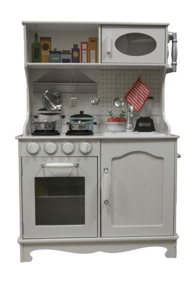 PROMO wooden kitchen with retro telephone NO-1001615