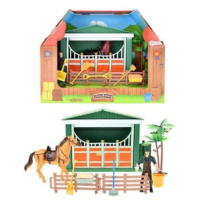 Toi-Toys Stajnia dla koni z figurkami 6070