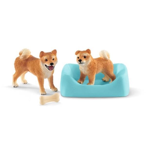 Schleich 42479 Shiba Inu matka i szczenięta