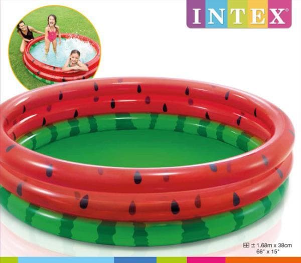 Pool inflatable watermelon in a box 168x38cm INTEX 58448