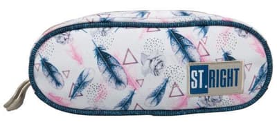 Two-compartment sachet ST.RIGHT PU-02 Boho Feathers
