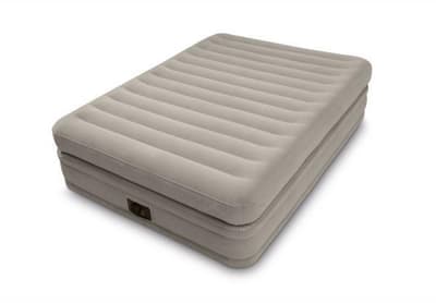 PROMO Duże łóżko dmuchane podwójna konstrukcja materaca wbudowana pompka 152x203x51cm w pudełku 220-240V 64446 INTEX
