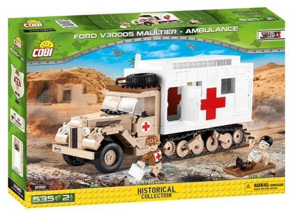 COBI 2518 Historical Collection of WWII Ford V3000S Maultier Ambulance 535kl