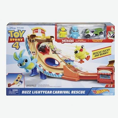 Hot Wheels Toy Story 4 Zestaw filmowy Wyrzutnia GCP24 p4 MATTEL