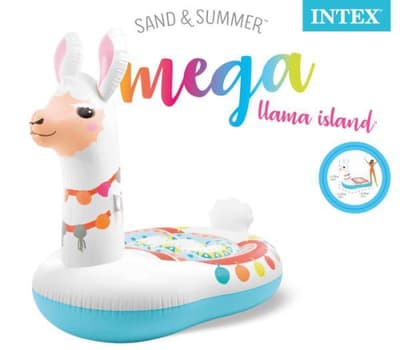 Mattress mega Llama island in the box 201cmx147cmx173cm 57294EU INTEX