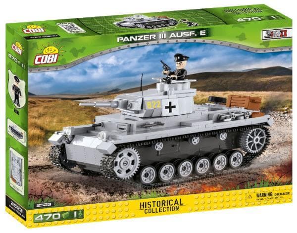 COBI 2523 Historical Collection of WWII Panzer III Ausf.E 475kl