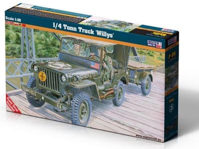 Model samochodu do sklejania 1/4 Tonn Truck "Willys" 1:35 F-299