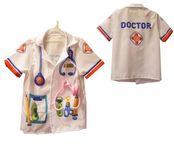 Fartuch lekarski ze stetoskopem w worku