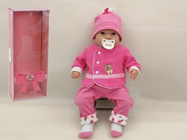 Lalka bobas 45cm z groszkiem w pudełku 505865
