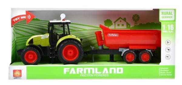 Traktor + akcesoria w pudełku 42x19x12cm MC