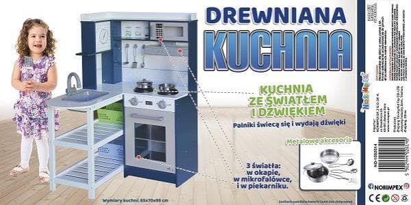 PROMO Kuchnia drewniana nowoczesna NO-1002614