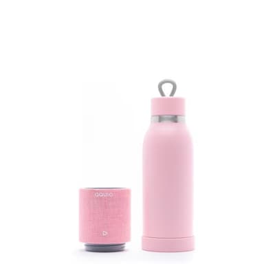 ihome iBTB2PP Bluetooth wireless speaker with a bottle holding a low-temperature heat, the color pink powder