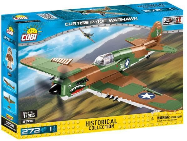 COBI 5706 Historical Collection WWII Curtiss P-40E WARHAWK 272kl