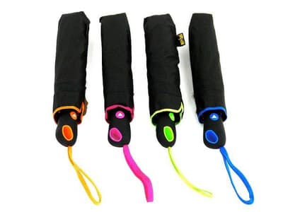 Parasol składany czarny rączka neon 489714 cena za 1 szt