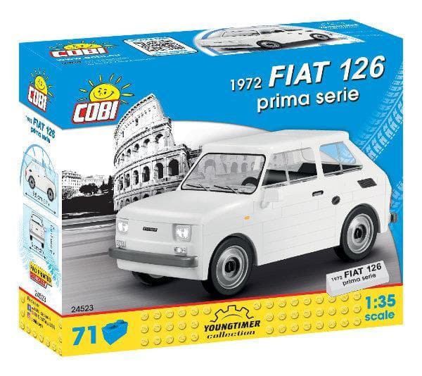 COBI 24523 Youngtimer FIAT 126 1972 prima serie 71 klocków