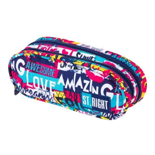 Two-compartment sachet stright PU-02 slogan CACA