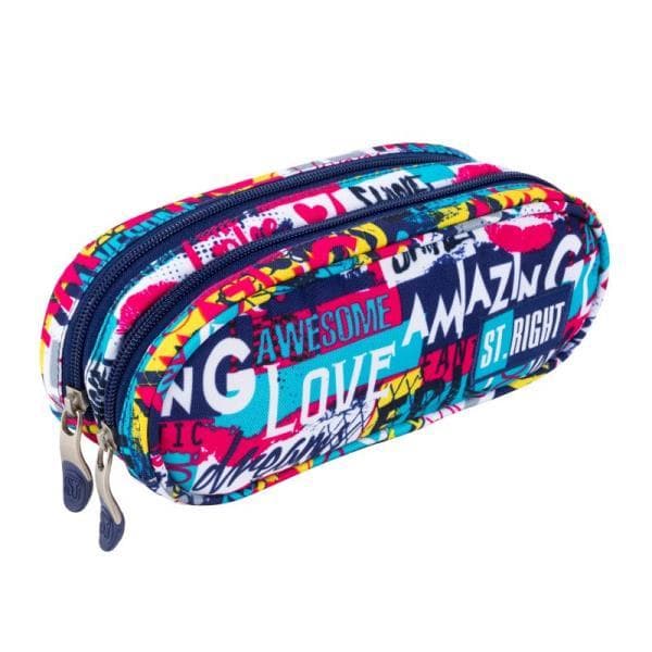 Two-compartment sachet stright PU-02 slogan CACA