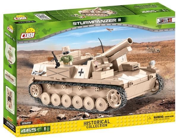 COBI 2528 Historical Collection WWII Sturmpanzer II - German self-propelled gun 465 blocks