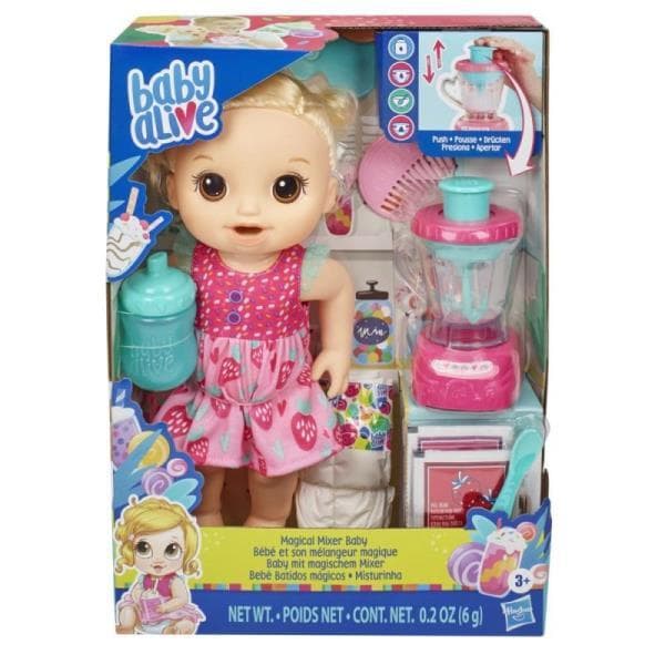 BABY ALIVE doll Mixer Magical Baby Doll Strawberry Blonde mixer E6943 HASBRO p2