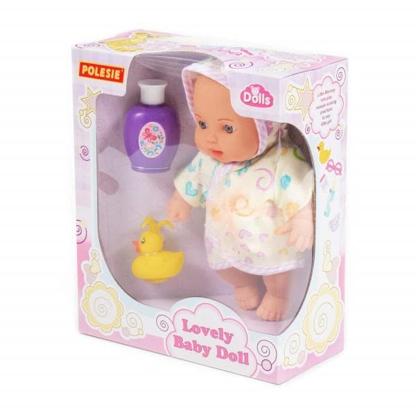 Polesie 78292 Doll Great Short 24cm + set for bathing 2-components box