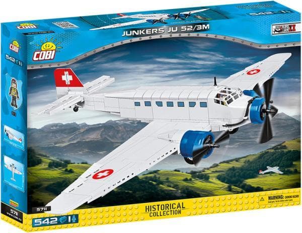 COBI 5711 Historical Collection of WWII Junkers JU 52 / 3M 542 blocks