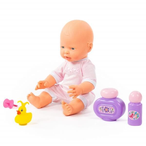 Polesie 78360 doll cheerful Bobas 35cm + soother bath set three-elements, the box