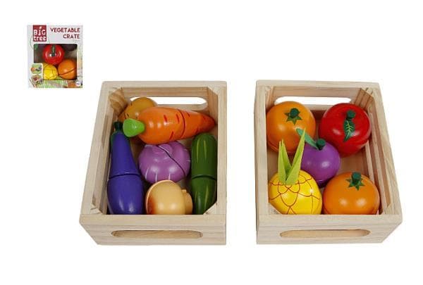 Fruit / vegetables in skrzyneczce 11 elements 15x12cm