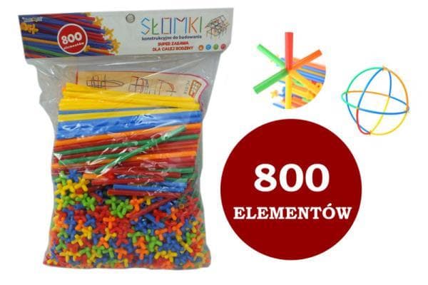 Klocki - Słomki 800el worek 1003958