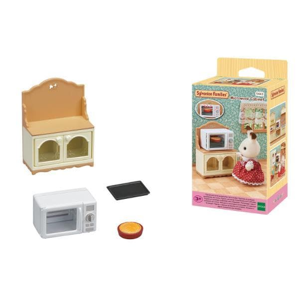Sylvanian cabinet with a microwave 05443
