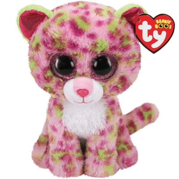 TY BEANIE BOOS Lainey pink leopard 24cm 36476