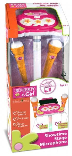 Bontempi Statyw z dwoma mikrofonami regulowany 401472