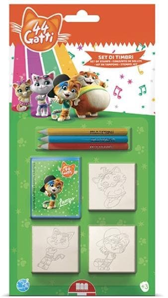 Pieczątki blister 3 szt 44 Koty 3986 Multiprint