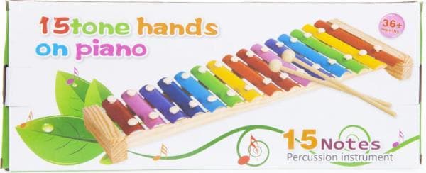 15 wooden xylophone tones 18x43x4cm MC