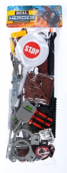 Police set with lollipop 20x56cm MC