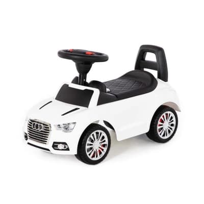 Polesie 84552 Samochód-jeździk "SuperCar" Nr2 z sygnałem dźwiękowym (biały)