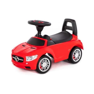 Polesie 84460 Samochód-jeździk "SuperCar" Nr1 z sygnałem dźwiękowym (czerwony)
