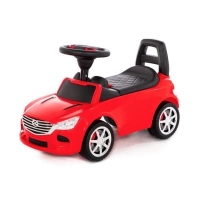 Polesie 84507 Samochód-jeździk "SuperCar" Nr4 z sygnałem dźwiękowym (czerwony)