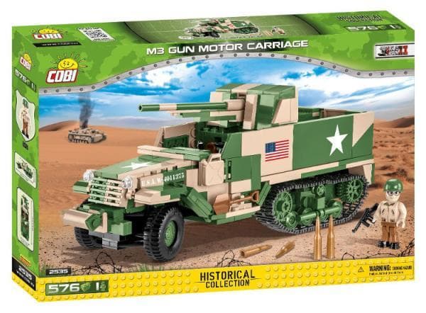 COBI 2535 Historical Collection of WWII M3 Gun Motor Carraige 576 blocks